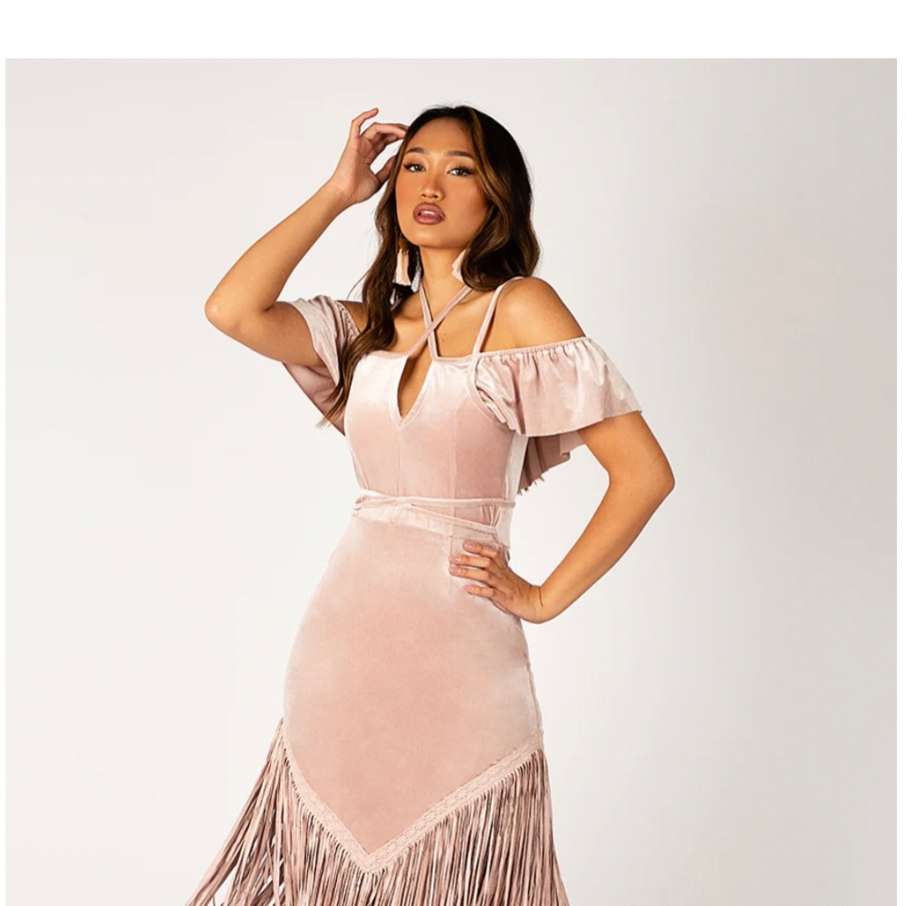 NWT Joyfolie fringe dress🌸